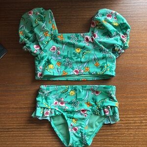 Bundle of 5 Toddler Girl Swimsuits + Frozen Cover-Up (Size 3T/4T)